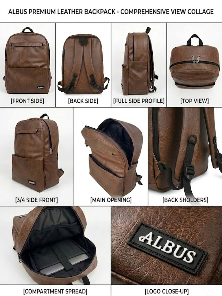 S1 Premium Leather Backpack
